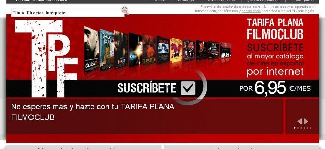 El cine español estrena el videoclub online Filmotech