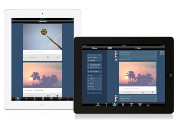 Tumblr llega en aplicación para iPad