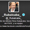 Rubalcaba en tweets