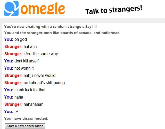 Omegle , el nuevo chat online de moda