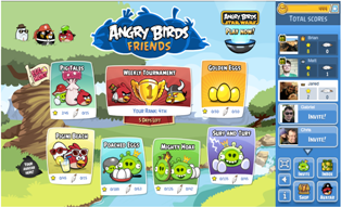 Pide la mano a través de Angry Birds Friends