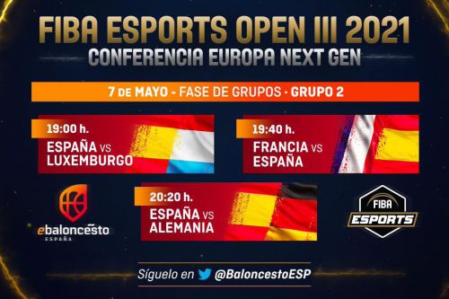 El calendario de la Selección Española en el FIBA Esports Open III