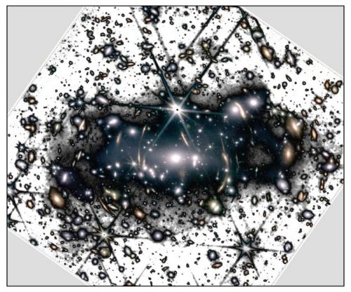 El telescopio James Webb proporciona un retrato inédito de la luz fantasmal de cúmulos de galaxias