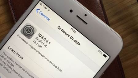 El nuevo IOS 8.0.1. la lía parda