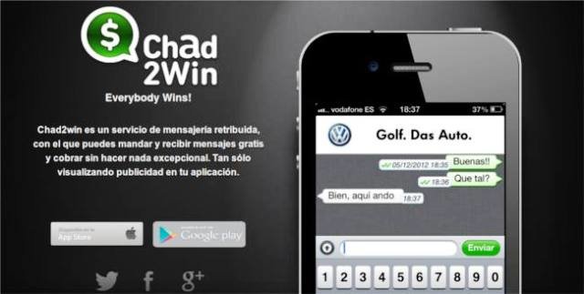 Chad2Win, el WhatsApp que te paga