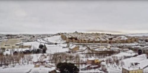 La nevada de Ávila a vista de pájaro