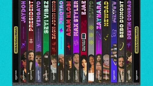 Amazon Music lanza su campaña Artists to Watch 2026 con 49 nuevos talentos