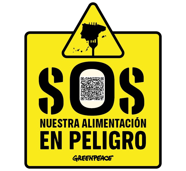 Greenpeace lanza campaña de etiquetado en supermercados para alertar sobre la crisis alimentaria