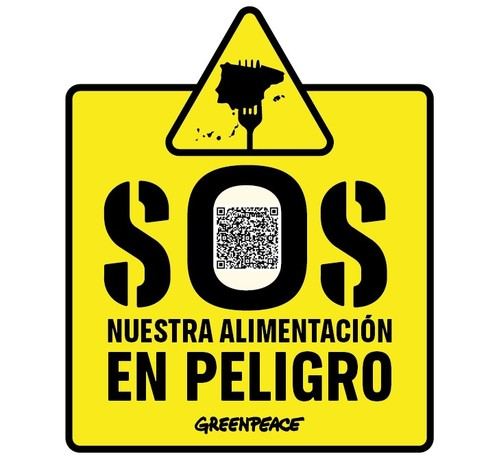 Greenpeace lanza campaña de etiquetado en supermercados para alertar sobre la crisis alimentaria