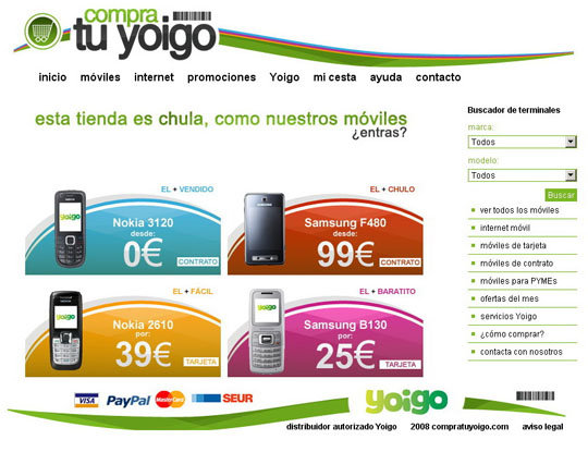 Yoigo busca potenciar su tienda de móviles outlet online con nuevos y mejores terminales