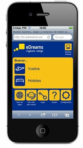 eDreams llega a los móviles con las mejores ofertas de turismo y ocio