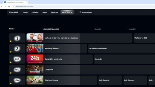 Prime Video ofrecerá canales en directo de RTVE en España desde enero de 2026