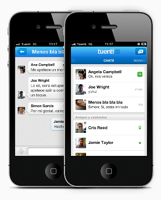 Tuenti permitirá conectarse sin consumo de datos desde el teléfono 