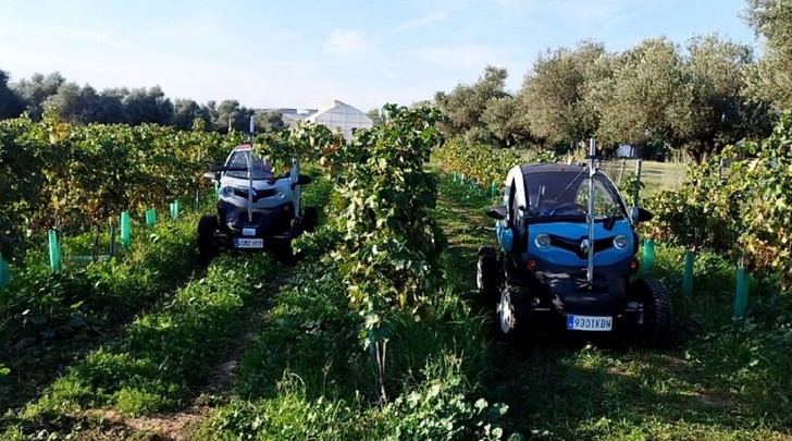 CSIC convierte un vehículo eléctrico en plataforma autónoma para cultivos