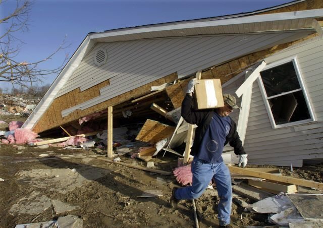 Siete estados barridos por tornados